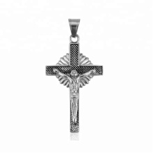 33451 xuping 2018 Latest design fashion  black gun color elegant Jesus cross pendant
